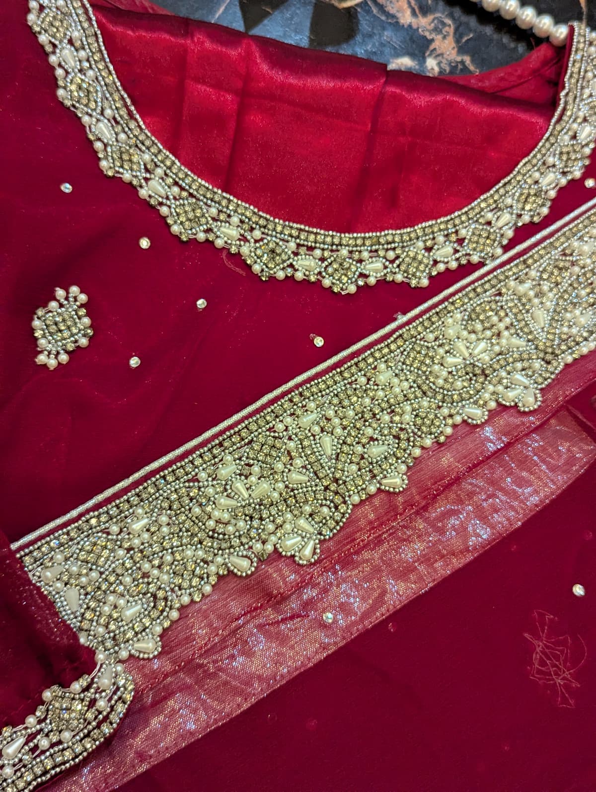Red saree